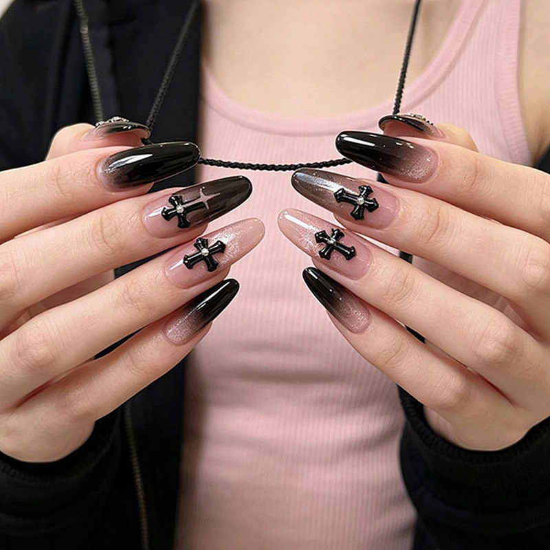 Punk Cross Nail Charms